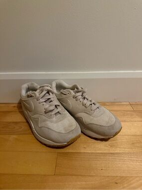 Nike Air Max 1 - Womens Taupe Suede Sneaker